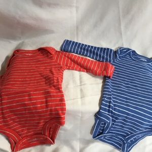 Carter’s 2 long sleeved onesies.